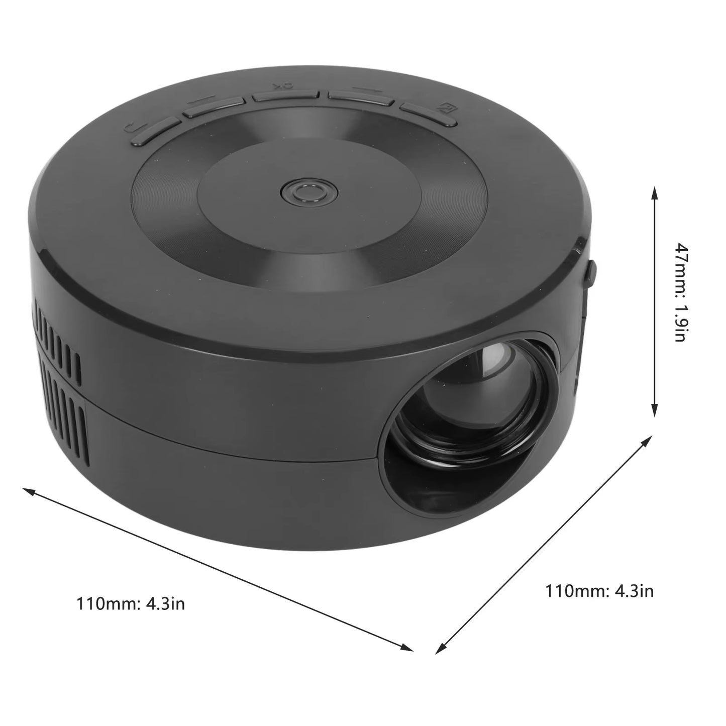 E60 Mini LED Projector 1080P Built in Speaker Portable Small Home Projector with Same Screen Function for IOS for Android