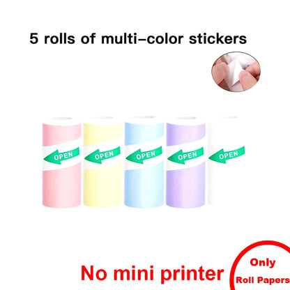 Mini Printer, Portable Thermal Printer Efficiently and Quickly, Inkless Pocket Photo Printer for Study Notes, Pictures, DIY